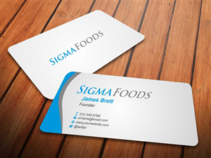 Design de Carte de Visite par szabist pour Sigmafoods | Design : #4478406