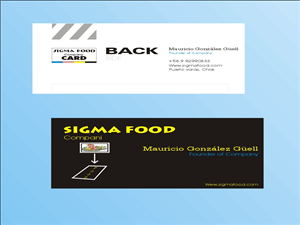 Design de Carte de Visite par funportion pour Sigmafoods | Design #4488266