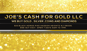 Visitenkarten-Design von JonBlake für joe'' cash for gold llc | Design #4482271
