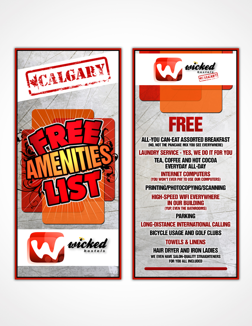 Design de Flyer par disign pour Wicked Hostels | Design #197219