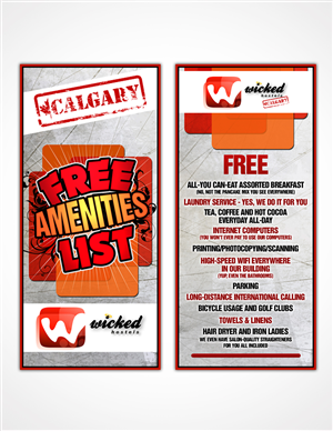 Diseño de Flyer por disign para Wicked Hostels | Diseño: #197219