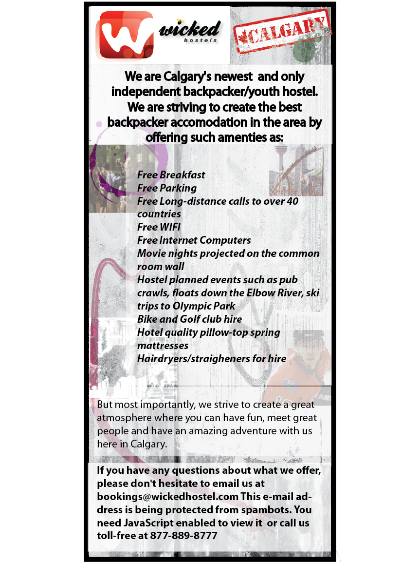 Diseño de Flyer por citysnib para Wicked Hostels | Diseño #215452