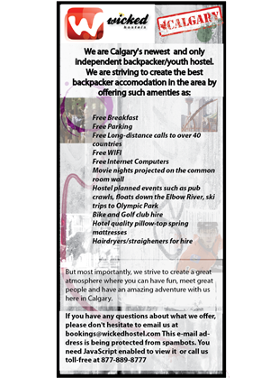Diseño de Flyer por citysnib para Wicked Hostels | Diseño: #215452