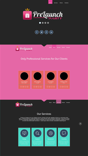  Creative 1 page website design with html coding needed to go with Game Pre-Registration App  | Web Design by Xyper_Design