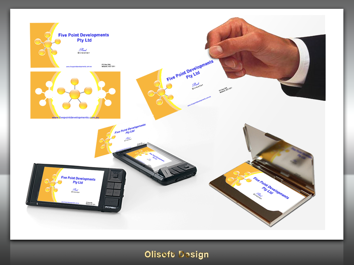 Business Card Design by Olisoft for this project | Design #198964