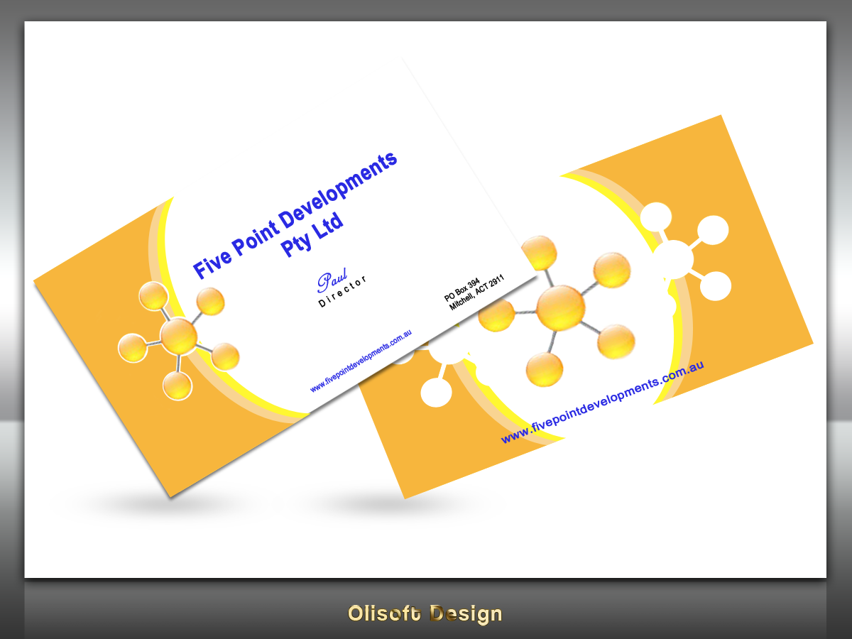 Business Card Design by Olisoft for this project | Design #199011