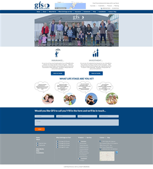 Modern home page design for insurance and investment business | Web-Design von TechWise