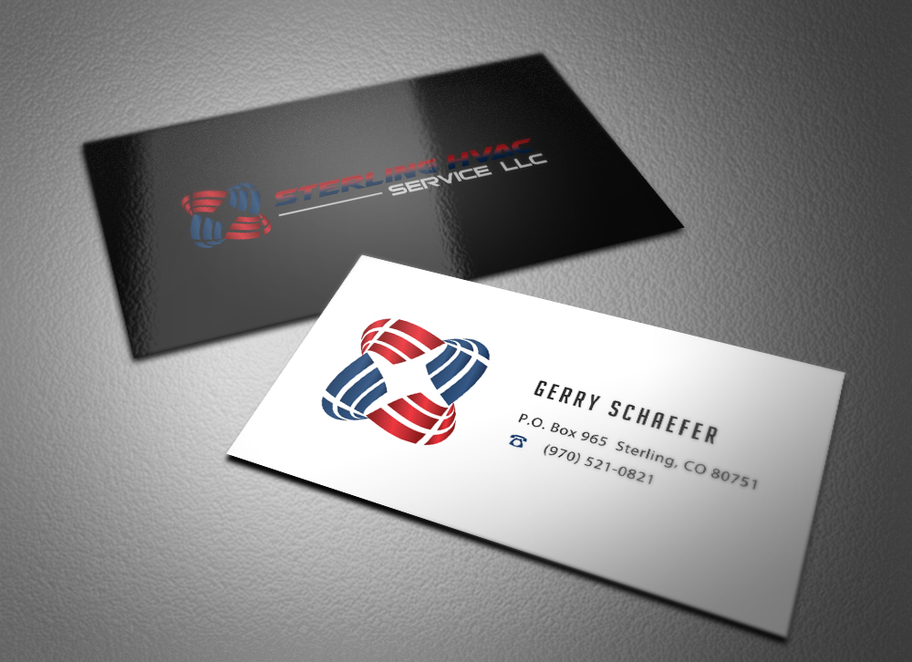 Visitenkarten-Design von Eggo May P für Sterling HVAC Service LLC | Design #4506874