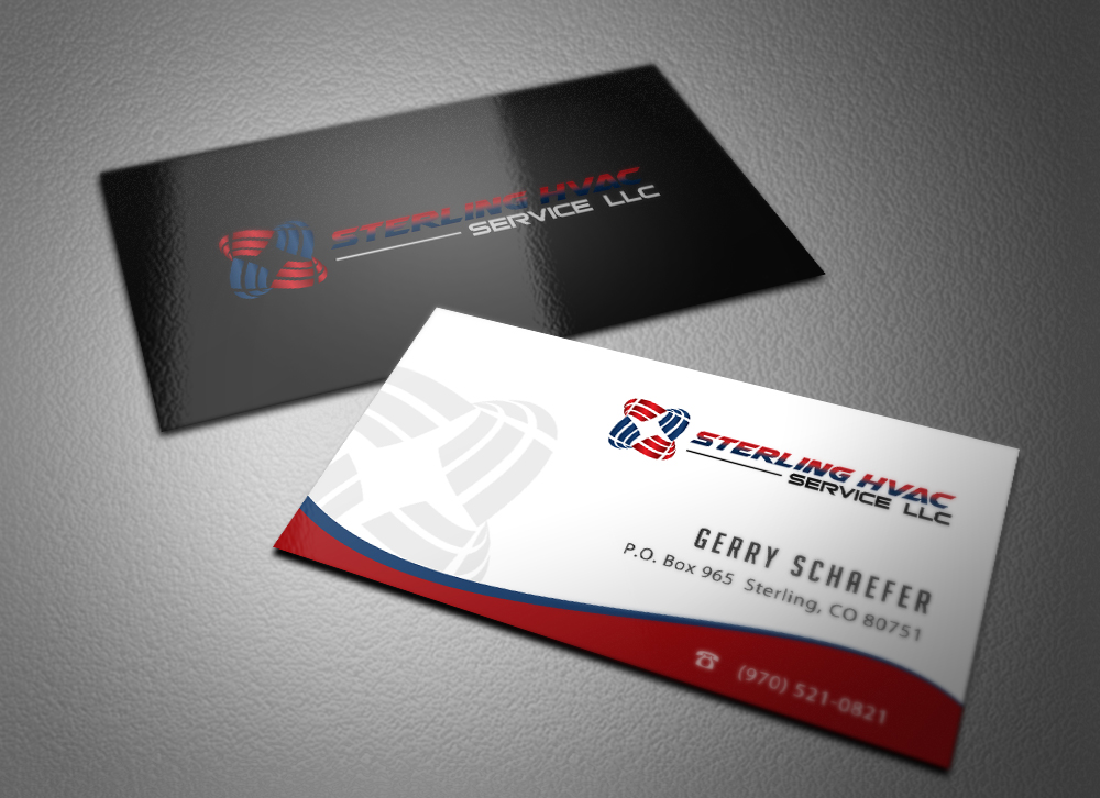 Business Card Design by Eggo May P for Sterling HVAC Service LLC | Design #4506877