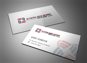 Business Card Design by Eggo May P for Sterling HVAC Service LLC | Design: #4506894