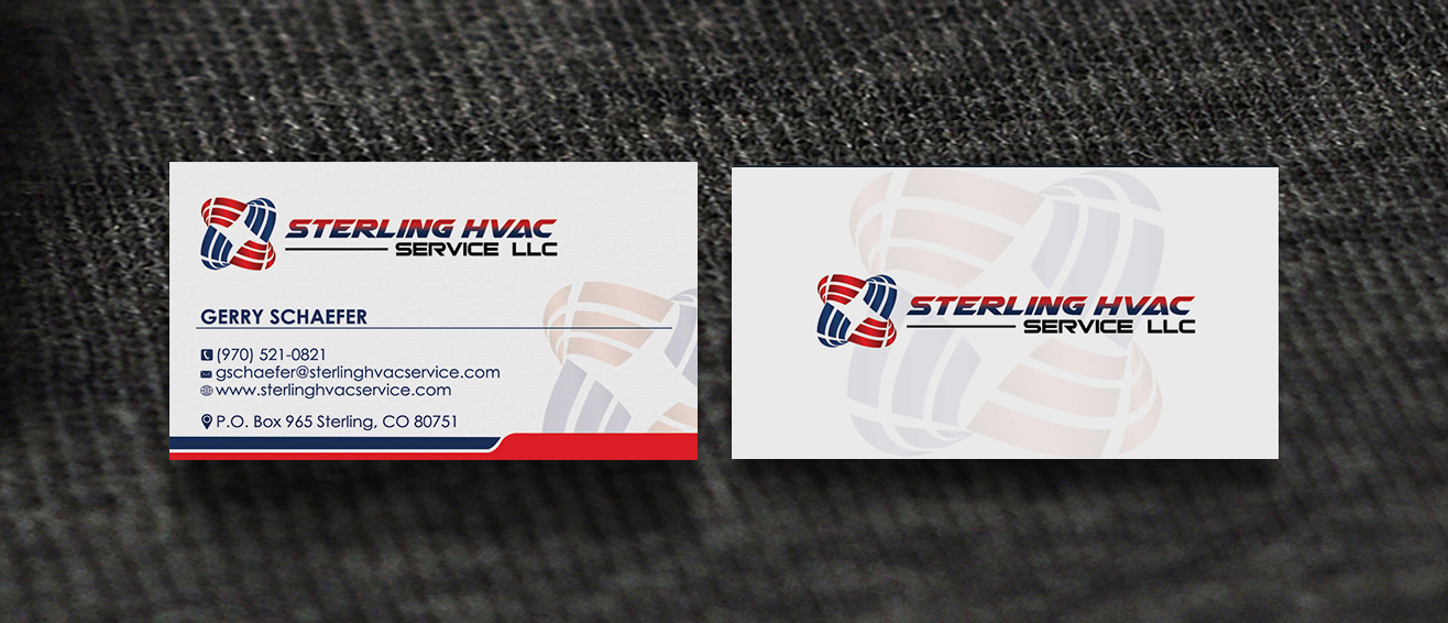 Business Card Design by GTools for Sterling HVAC Service LLC | Design: #4572224