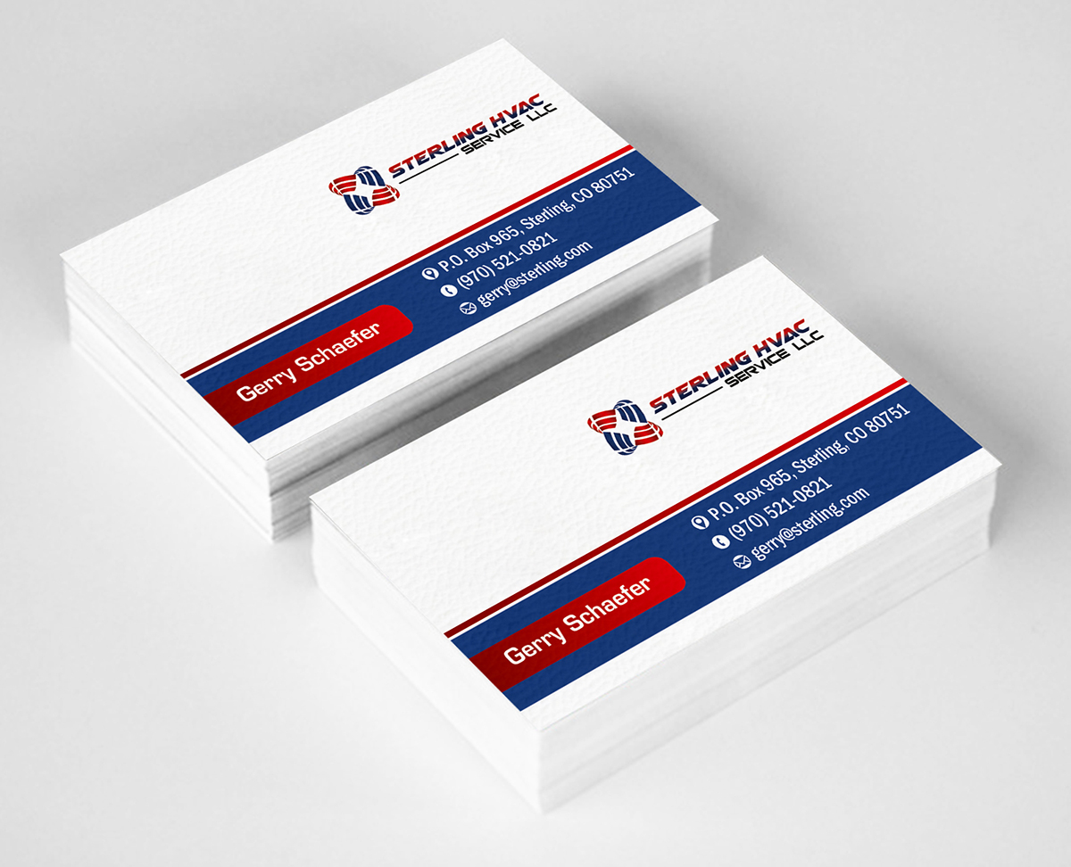 Design de Carte de Visite par ALSADESIGN pour Sterling HVAC Service LLC | Design #4529721