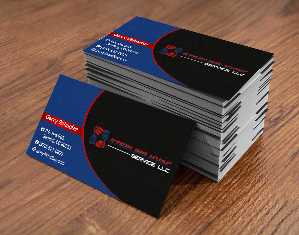 Business Card Design by ALSADESIGN for Sterling HVAC Service LLC | Design #4529797