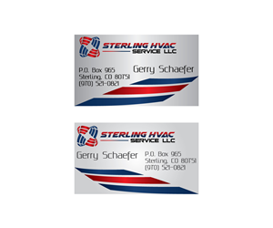 Business Card Design by meygekon for Sterling HVAC Service LLC | Design: #4527321