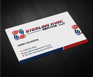 Business Card Design by Sarah Haroon for Sterling HVAC Service LLC | Design: #4496831