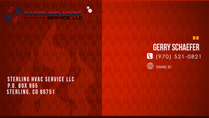 Design de Carte de Visite par adnanrezaansari pour Sterling HVAC Service LLC | Design #4508935