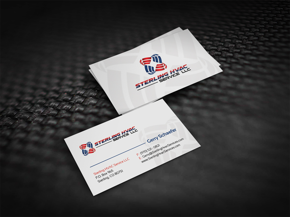 Design de Carte de Visite par diRtY.EMM pour Sterling HVAC Service LLC | Design #4523471