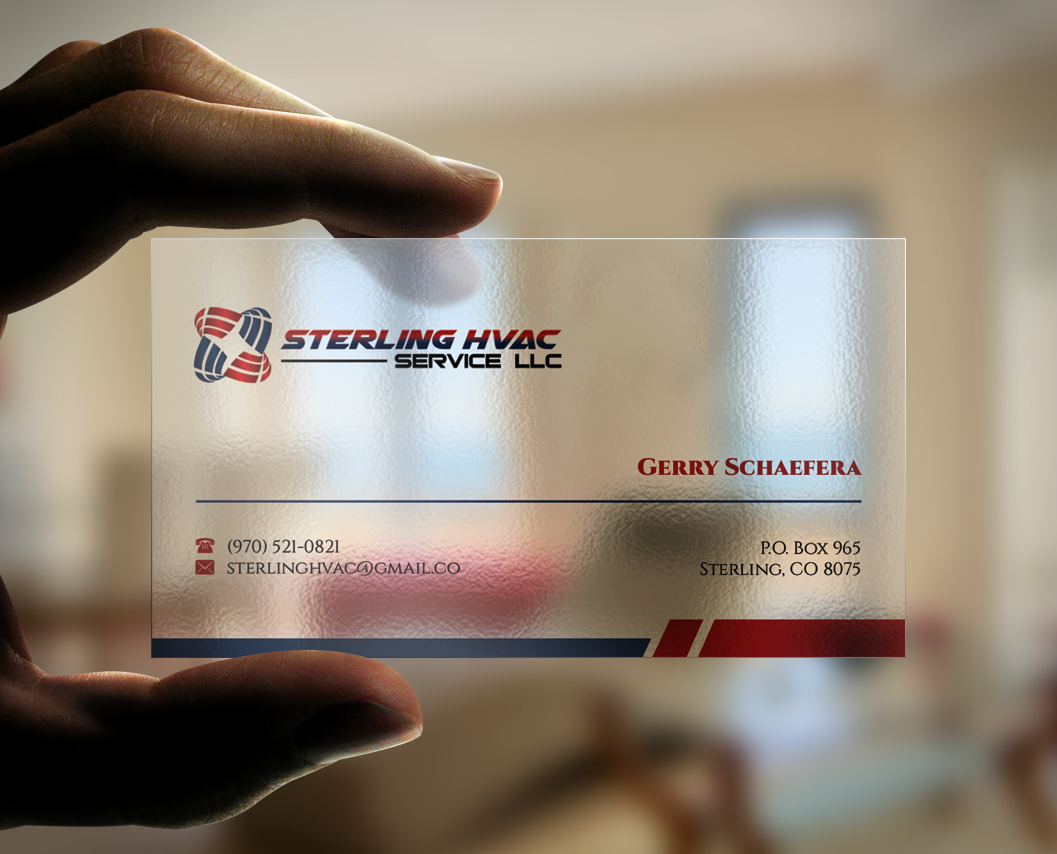 Business Card Design by WebixBD for Sterling HVAC Service LLC | Design #4496807