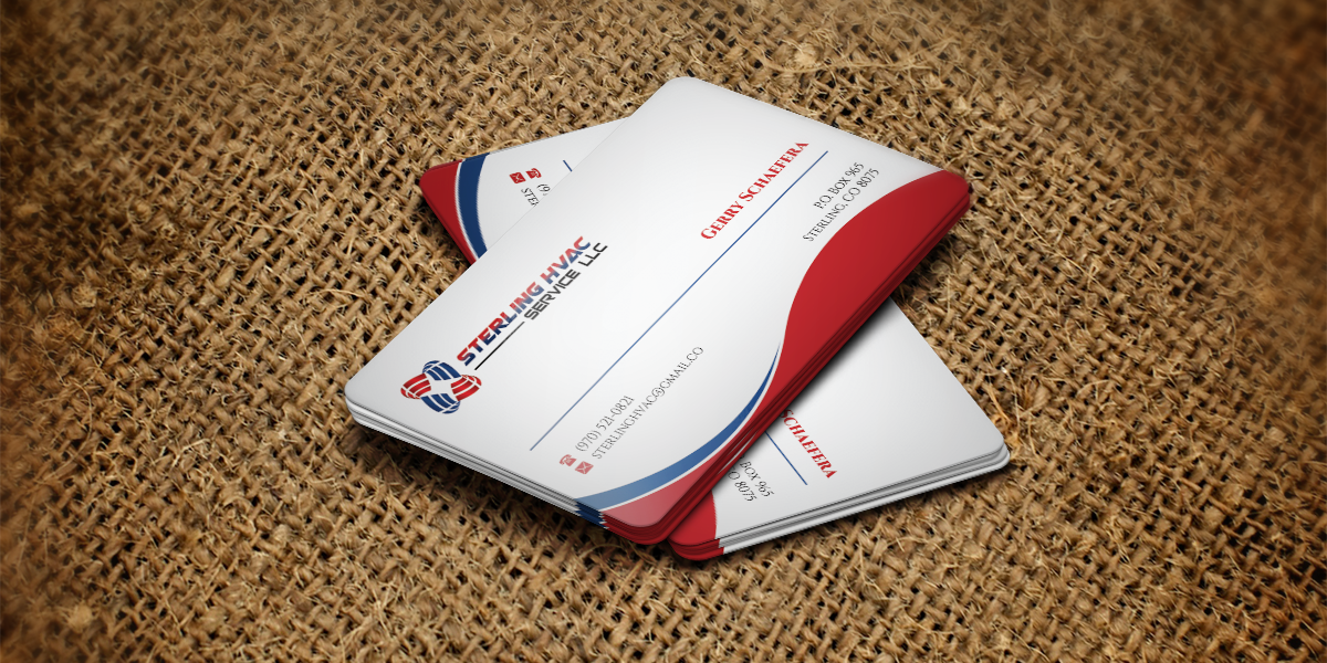 Design de Carte de Visite par WebixBD pour Sterling HVAC Service LLC | Design #4496829