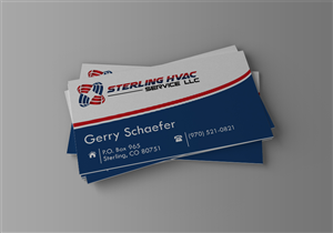 Design de Carte de Visite par albertusluki1990 pour Sterling HVAC Service LLC | Design #4499186