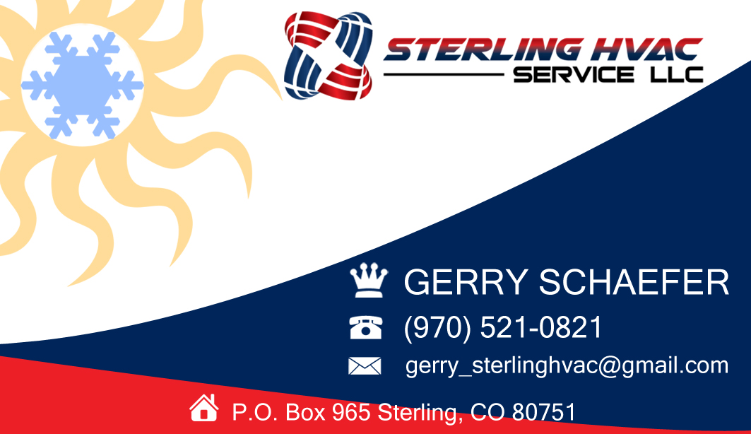 Business Card Design by Abhi1988 for Sterling HVAC Service LLC | Design #4502722