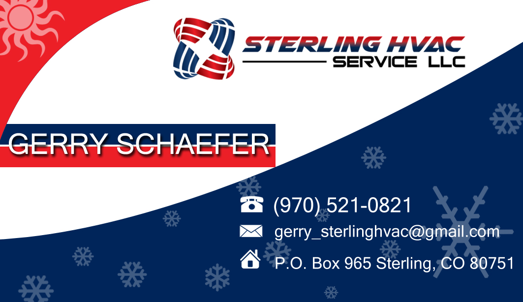 Design de Carte de Visite par Abhi1988 pour Sterling HVAC Service LLC | Design #4526520
