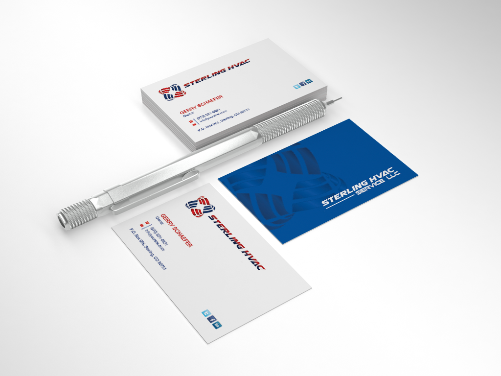 Design de Carte de Visite par Sarah Mathews pour Sterling HVAC Service LLC | Design #4502637