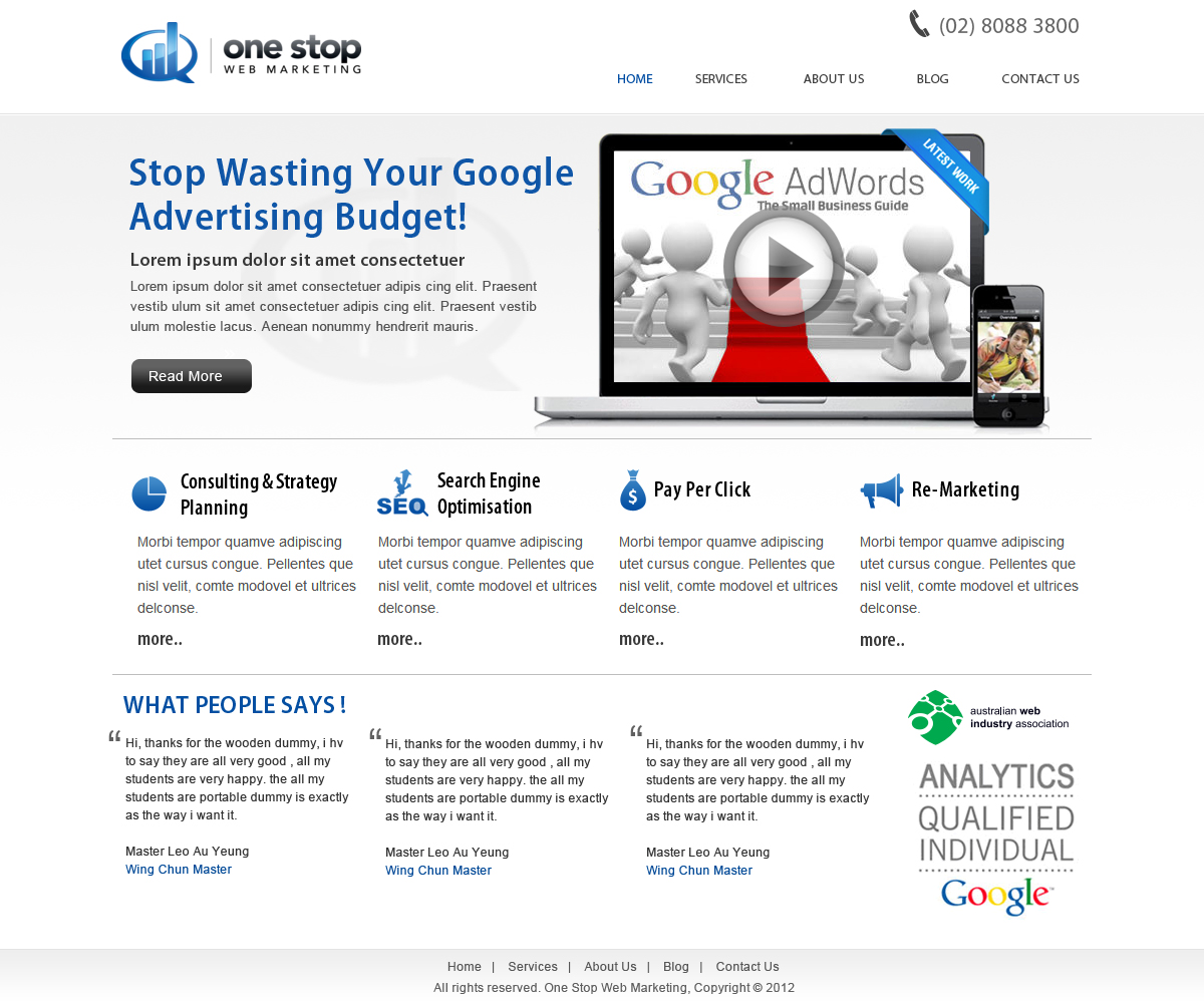 Wordpress Design by webxvision for this project | Design #1297706