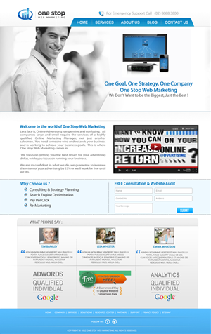 Wordpress Design by Vblue for this project | Design: #1326303