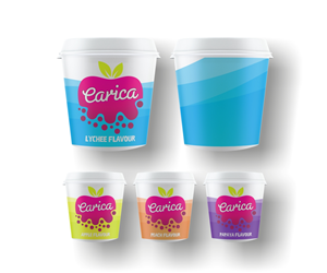 Branding product image: Carica (Golden Papaya) in Plastic Cup (Ready to Eat) | Design Emballage par Gintale
