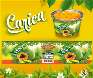 Branding product image: Carica (Golden Papaya) in Plastic Cup (Ready to Eat) | Design Emballage par SofiaDesignStudio