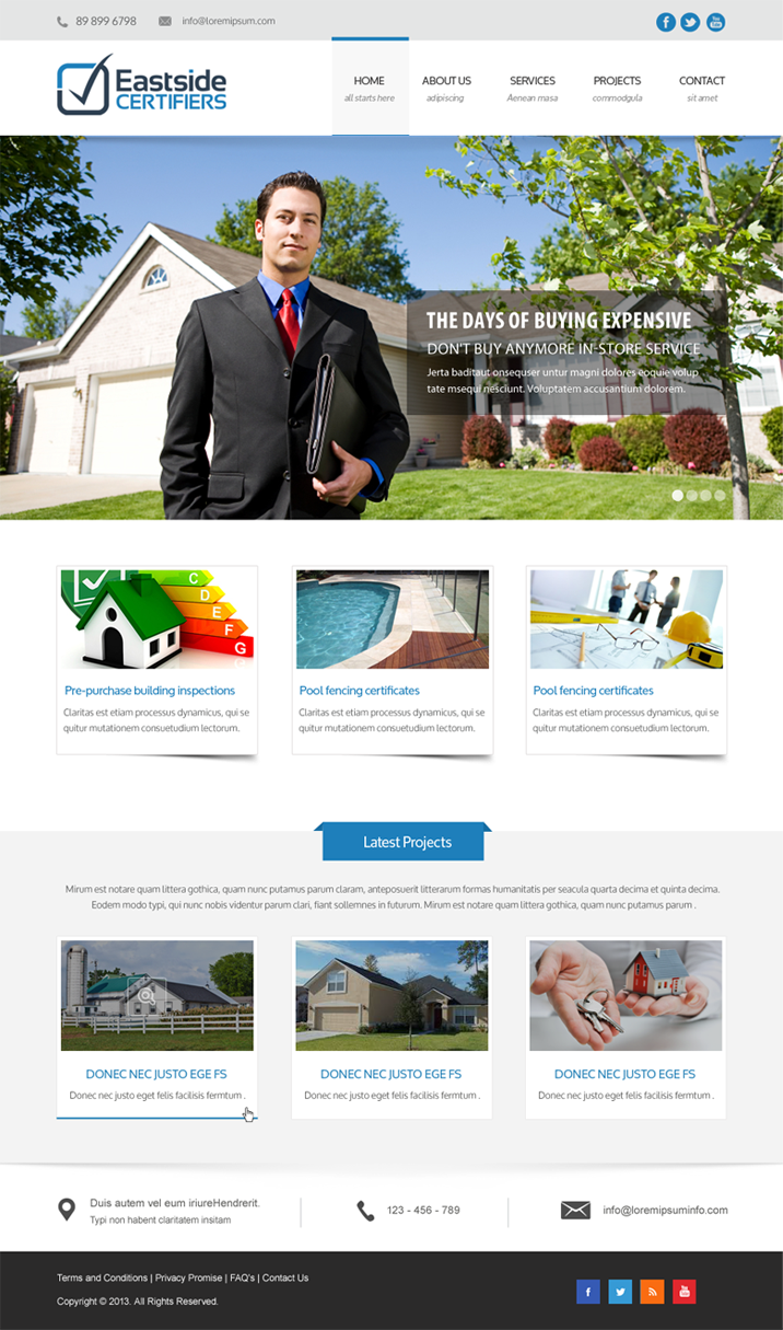 Wordpress Design by Infinity Pix for Eastside Certifiers | Design #4516246