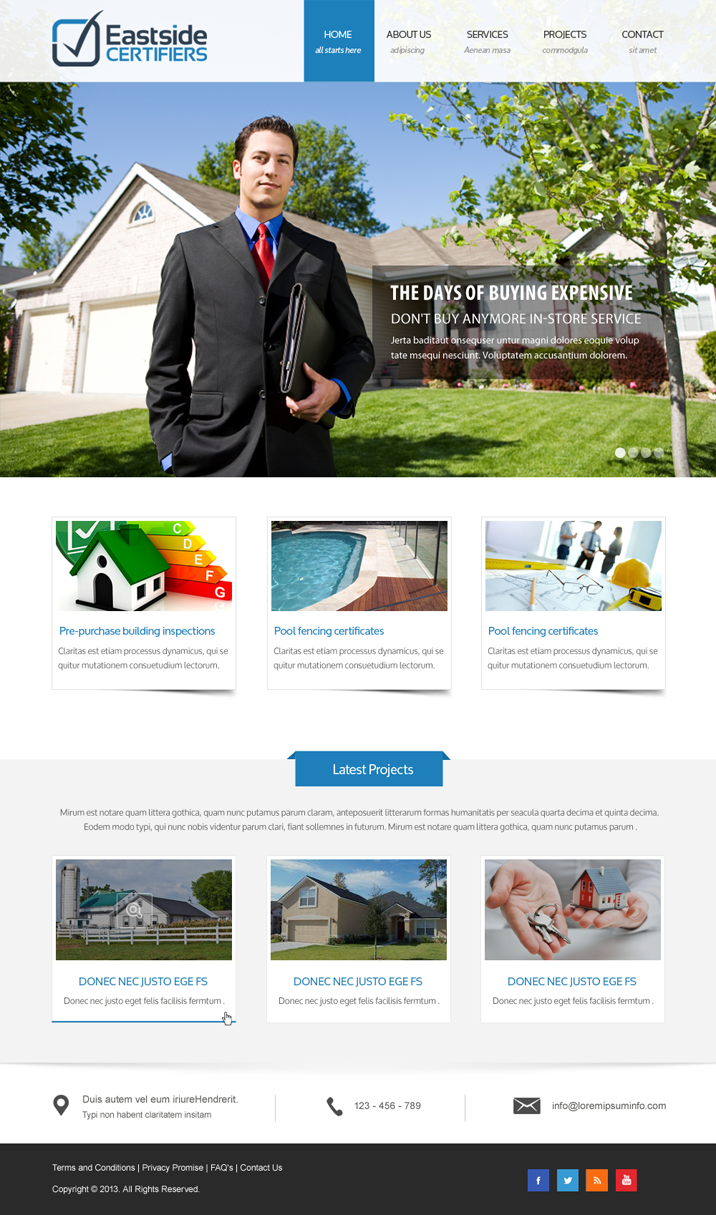 Wordpress Design by Infinity Pix for Eastside Certifiers | Design #4516252