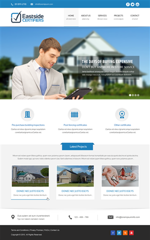 Wordpress Design by Infinity Pix for Eastside Certifiers | Design #4516435