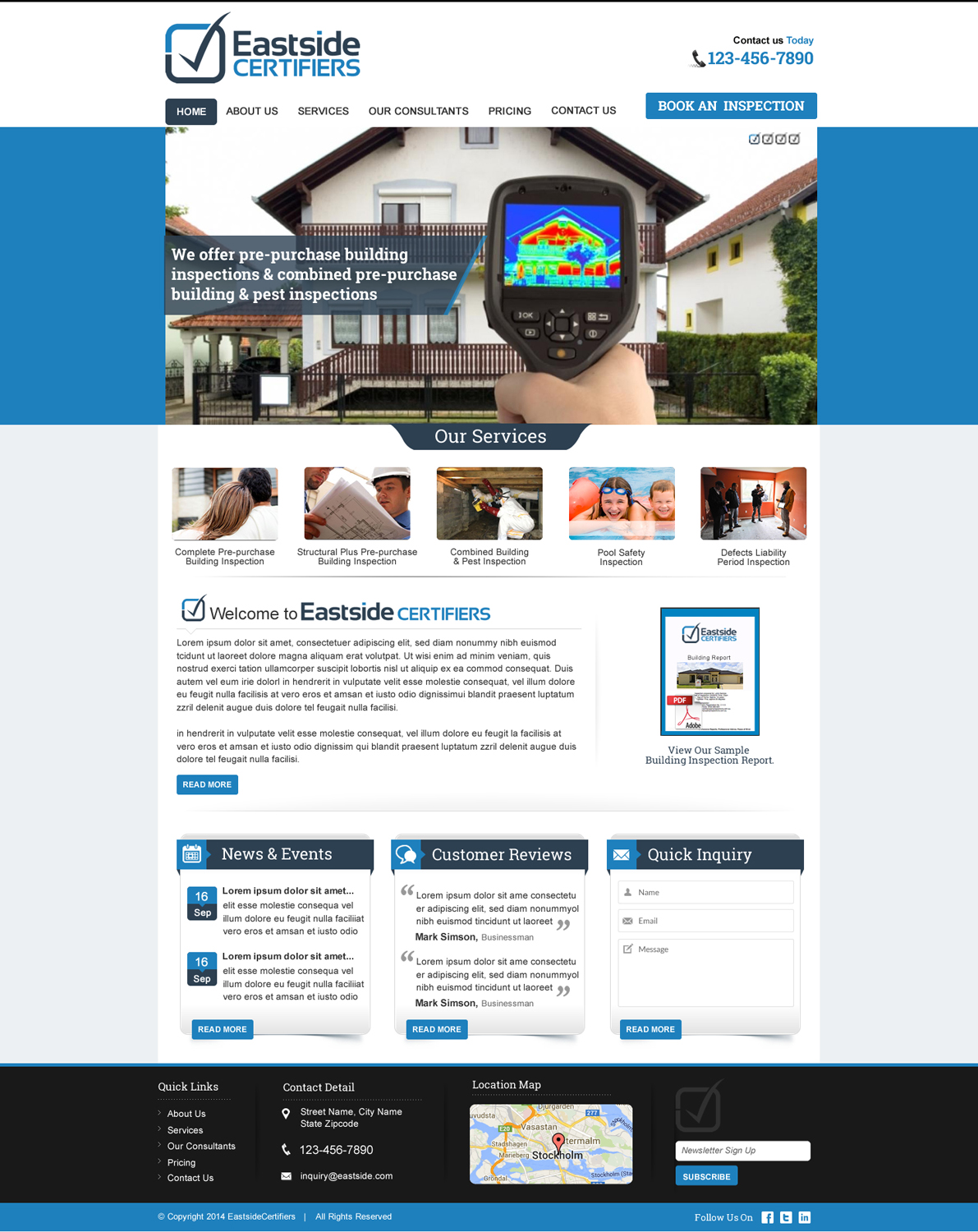 Wordpress Design by HarmiDesigning for Eastside Certifiers | Design #4527029