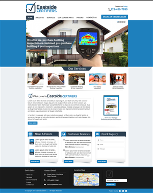 Wordpress Design by harmi_199 for Eastside Certifiers | Design: #4527029