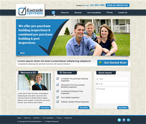 Wordpress Design by harmi_199 for Eastside Certifiers | Design: #4527049