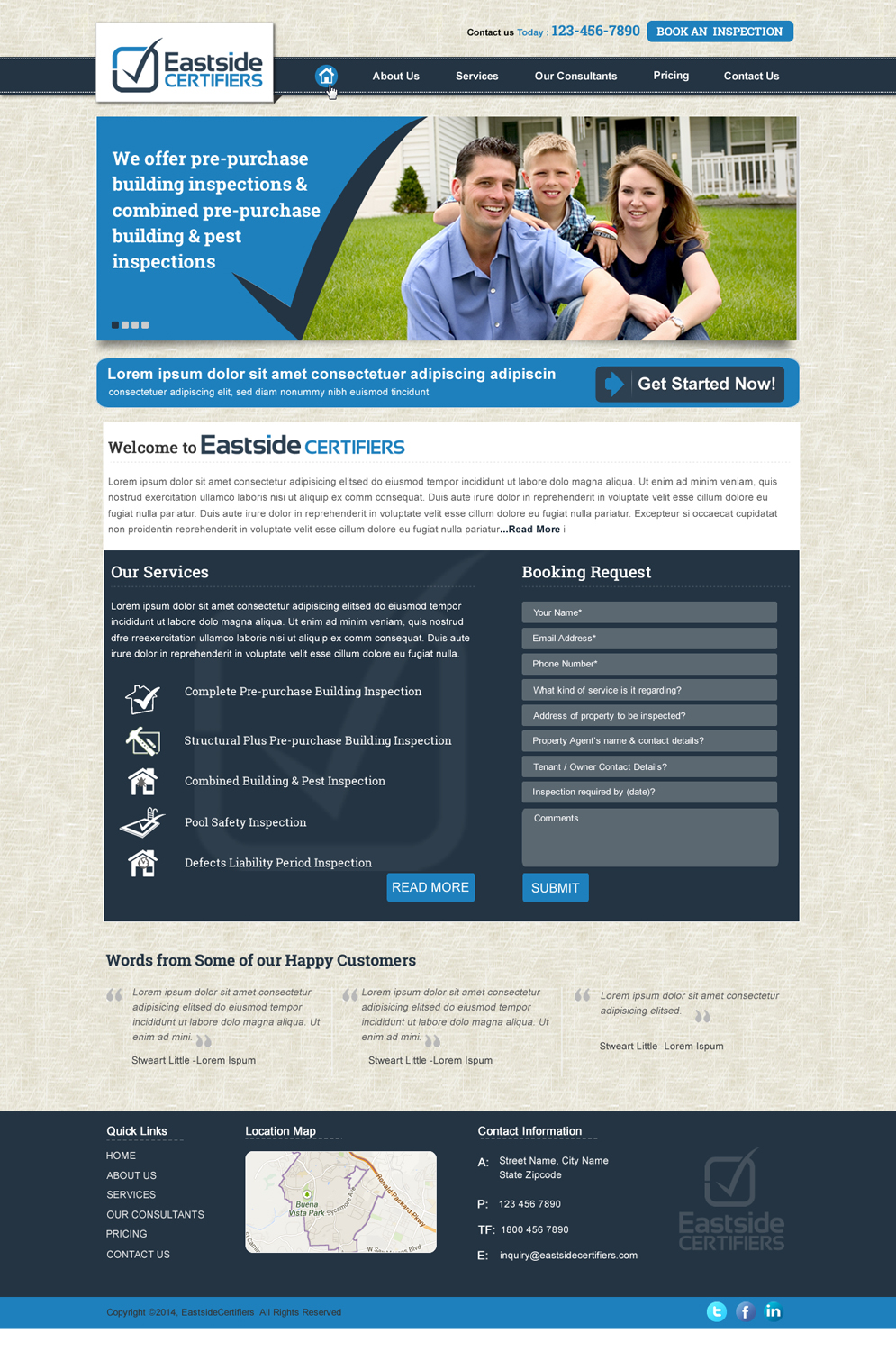 Wordpress Design by harmi_199 for Eastside Certifiers | Design #4527765