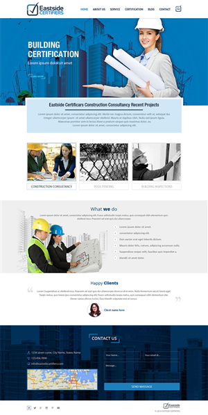 Wordpress Design by Creative Usha for Eastside Certifiers | Design: #4514134