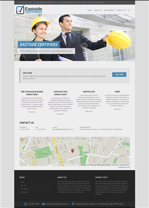 Wordpress Design by WebOne for Eastside Certifiers | Design: #4525349