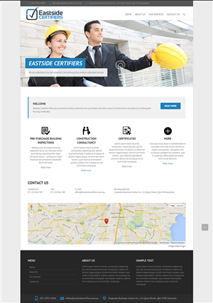 Wordpress Design by WebOne for Eastside Certifiers | Design: #4525706