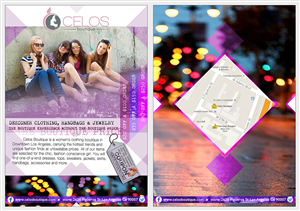celos boutique flyer design | Flyer Design by Tomi and Edó