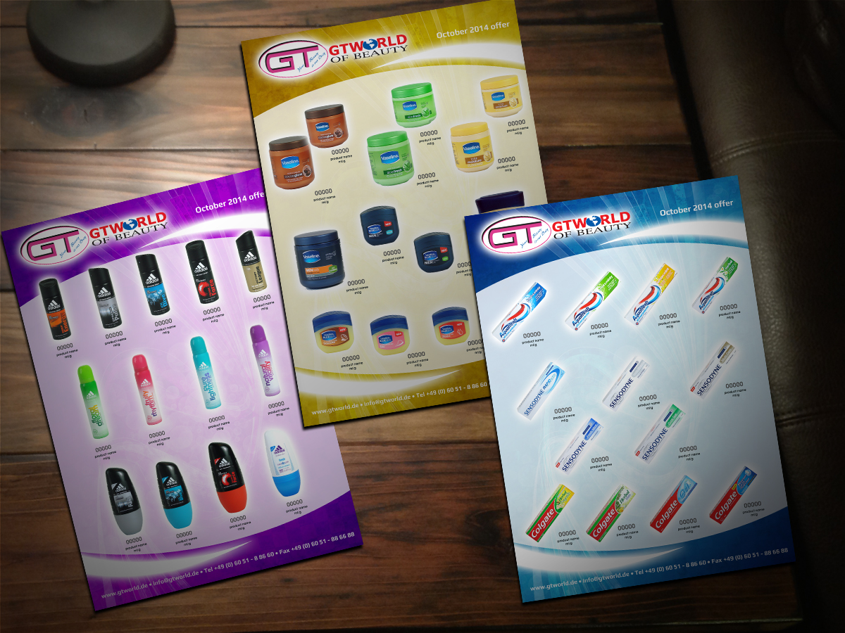 Brochure Design by Scorpius design for GT World of Beauty GmbH | Design #4644275