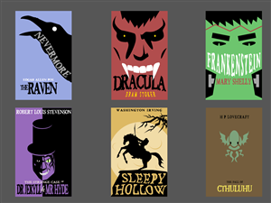 Horror Book Cover Thumbnails | Book Cover Design by Tom 'Victorious' Wilkinson