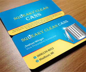 Diseño de Tarjeta de Presentación por Aaaron para Squeaky Clean Cans | Diseño: #4489945