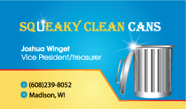 Diseño de Tarjeta de Presentación por Aaaron para Squeaky Clean Cans | Diseño #4541742
