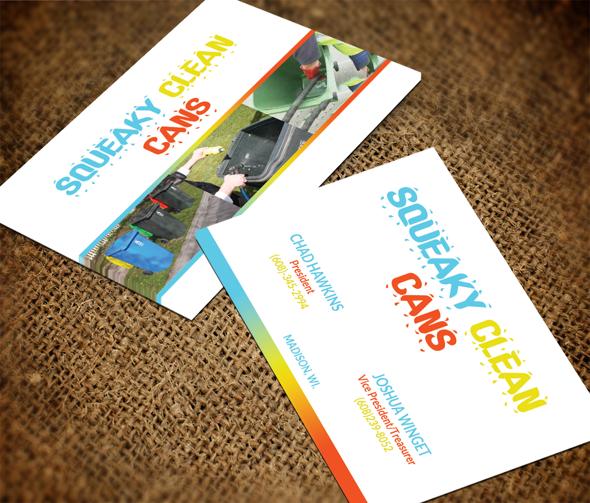 Diseño de Tarjeta de Presentación por Sarah Haroon para Squeaky Clean Cans | Diseño #4485563
