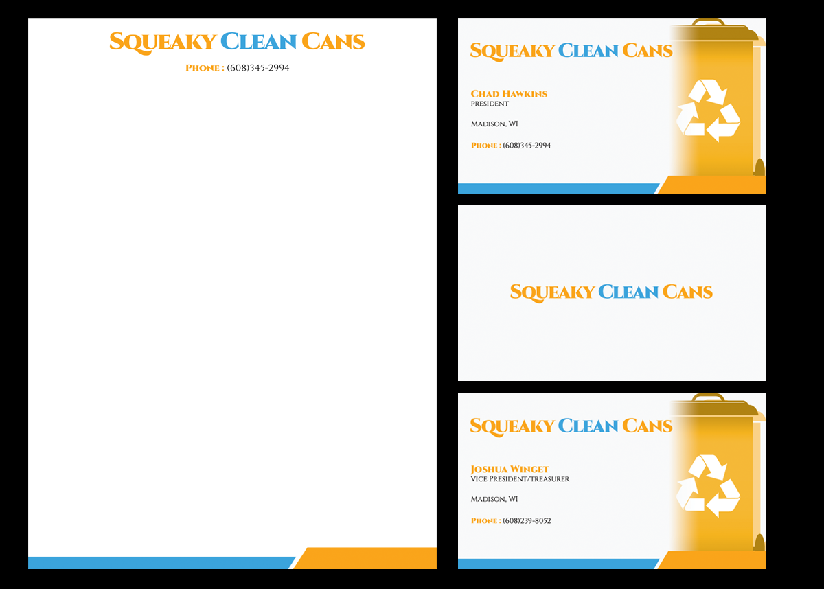 Business Card Design by WebixBD for Squeaky Clean Cans | Design #4489490