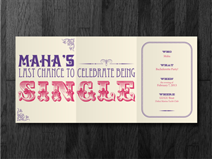 Bachelorette Party | Karten-Design von Atvento Graphics