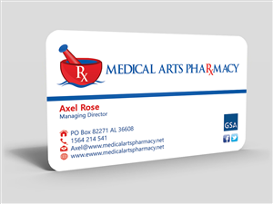 Business Card Design by Hardcore Design for Medical Arts Pharmacy | Design: #4519752